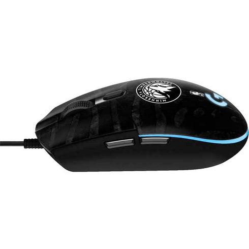 NBA Minnesota Timberwolves Black Animal Print G203 Prodigy RGB Wired Gaming Mouse Skin